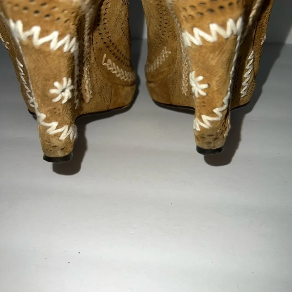 Joan & David Brown Suede Wedges
